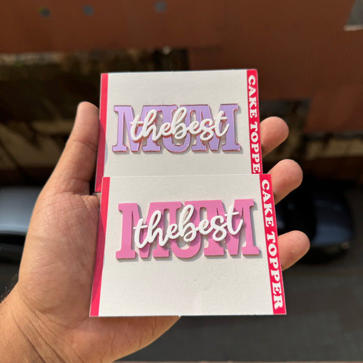 Best Mum Acrylic Topper / Tag (10pc)