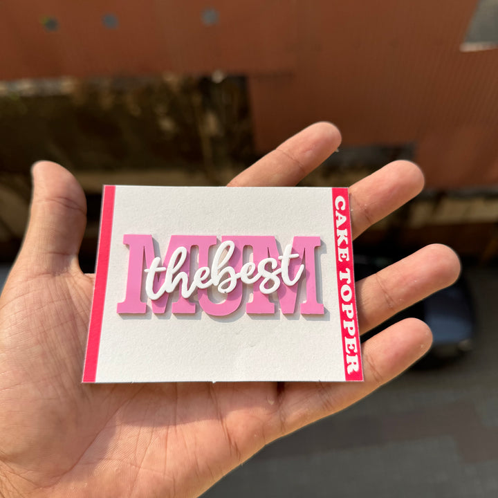 Best Mum Acrylic Topper / Tag (10pc)