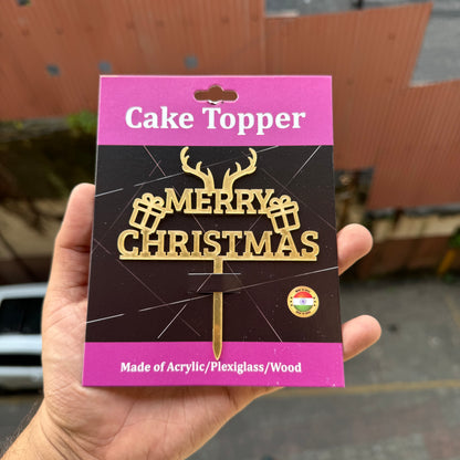 Christmas 4” Acrylic Topper