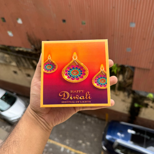 Diwali Slider Box - 4Cavity Size - Use For Brownie / Chocolate / Candle & More (10pc)