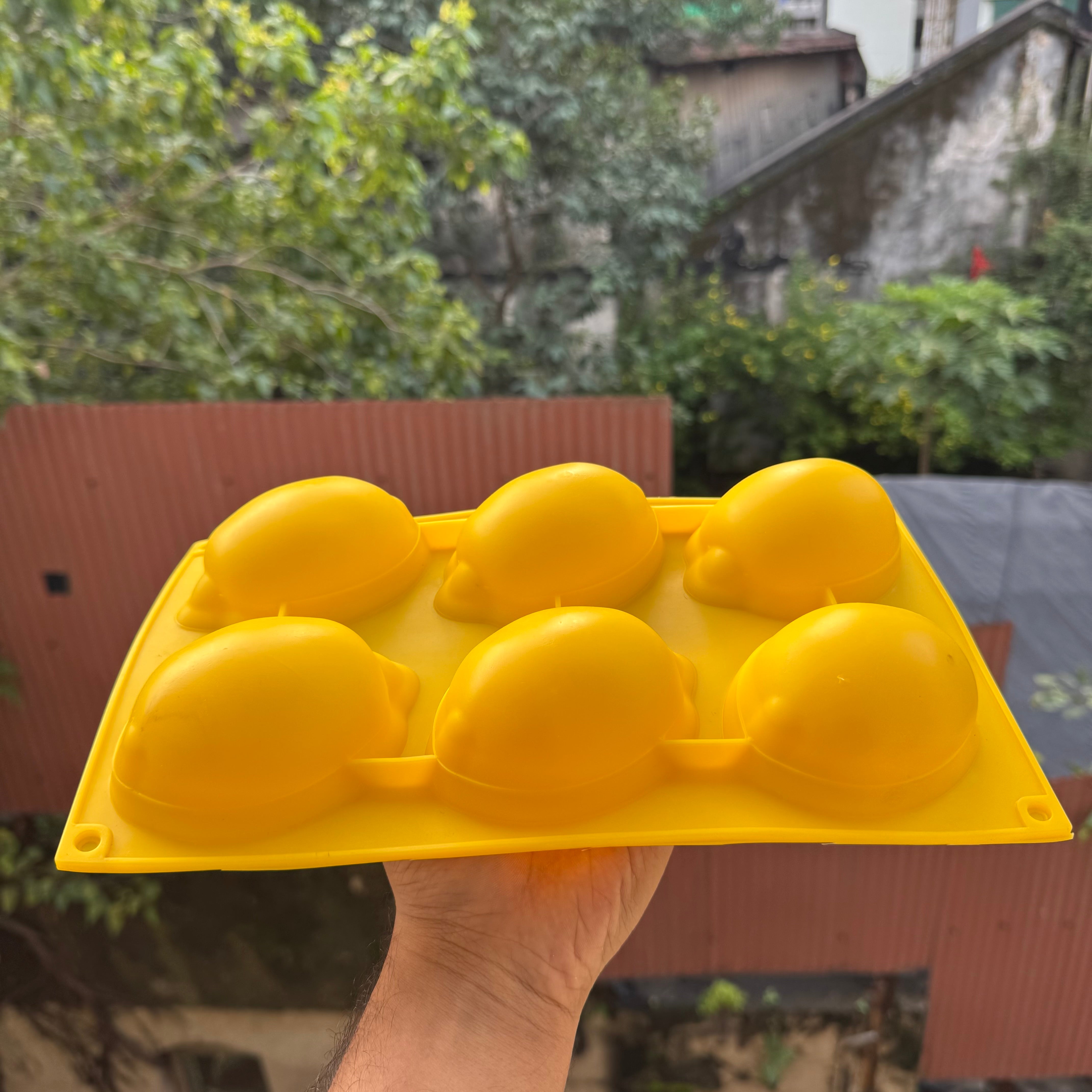 Hyper realistic Fruit Silicon Mould | Lemon | 1pc (6 Cavities)