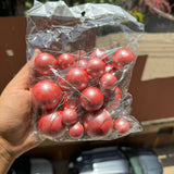 Pearl Finish Red Faux Ball 20pcs