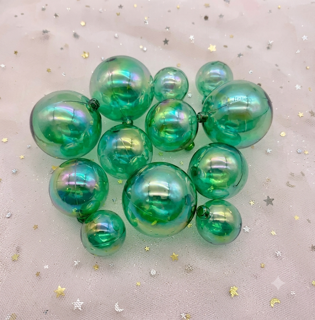 Crystal Faux Ball Green
