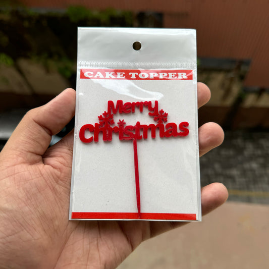 Christmas Acrylic Topper / Tag (10pc)