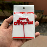 Christmas Acrylic Topper / Tag (10pc)