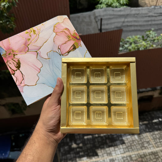 Floral 9 Cavity Box