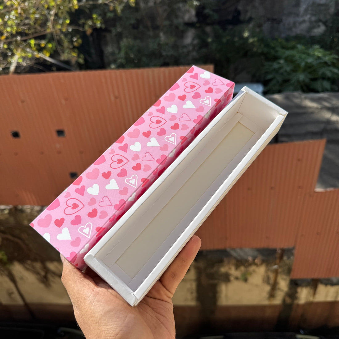 Valentine Premium Box 6 Mini Brownies , Candles , Macaroon and more (10pc)