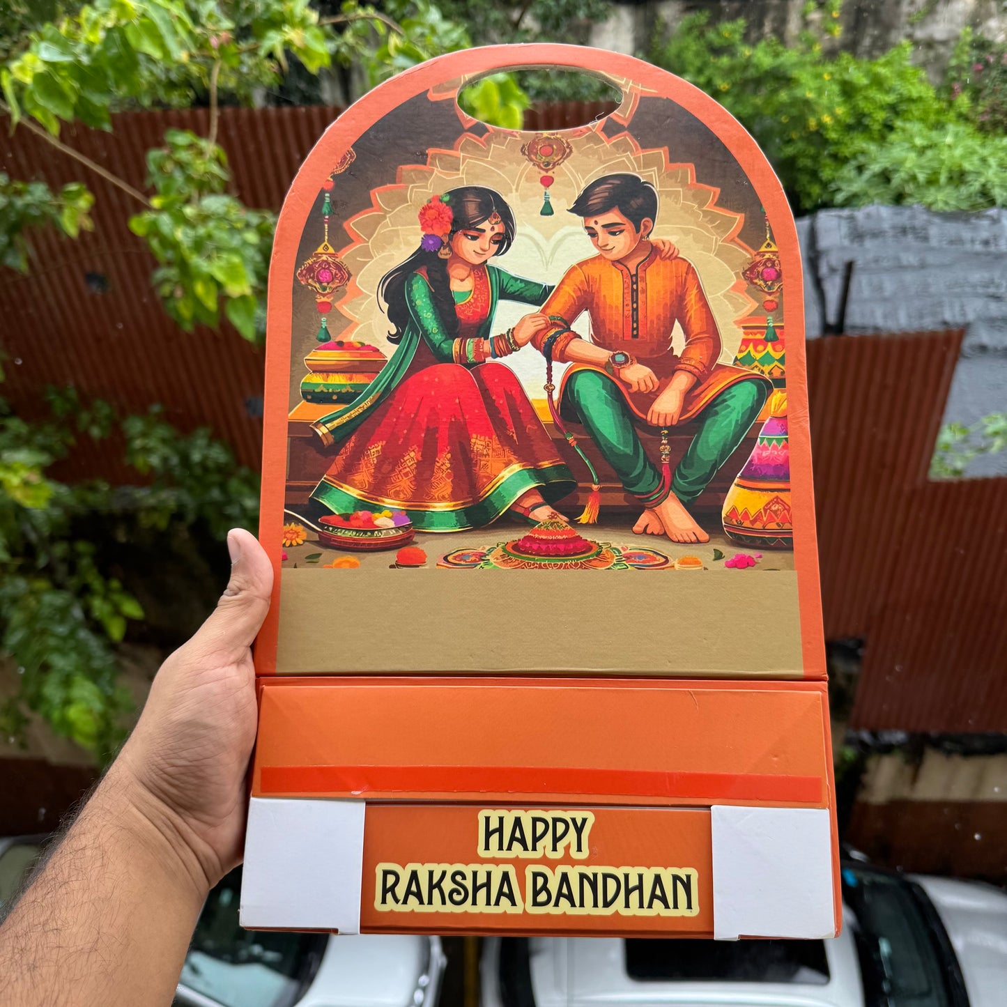 Collapsible Rakhi Hamper Stand