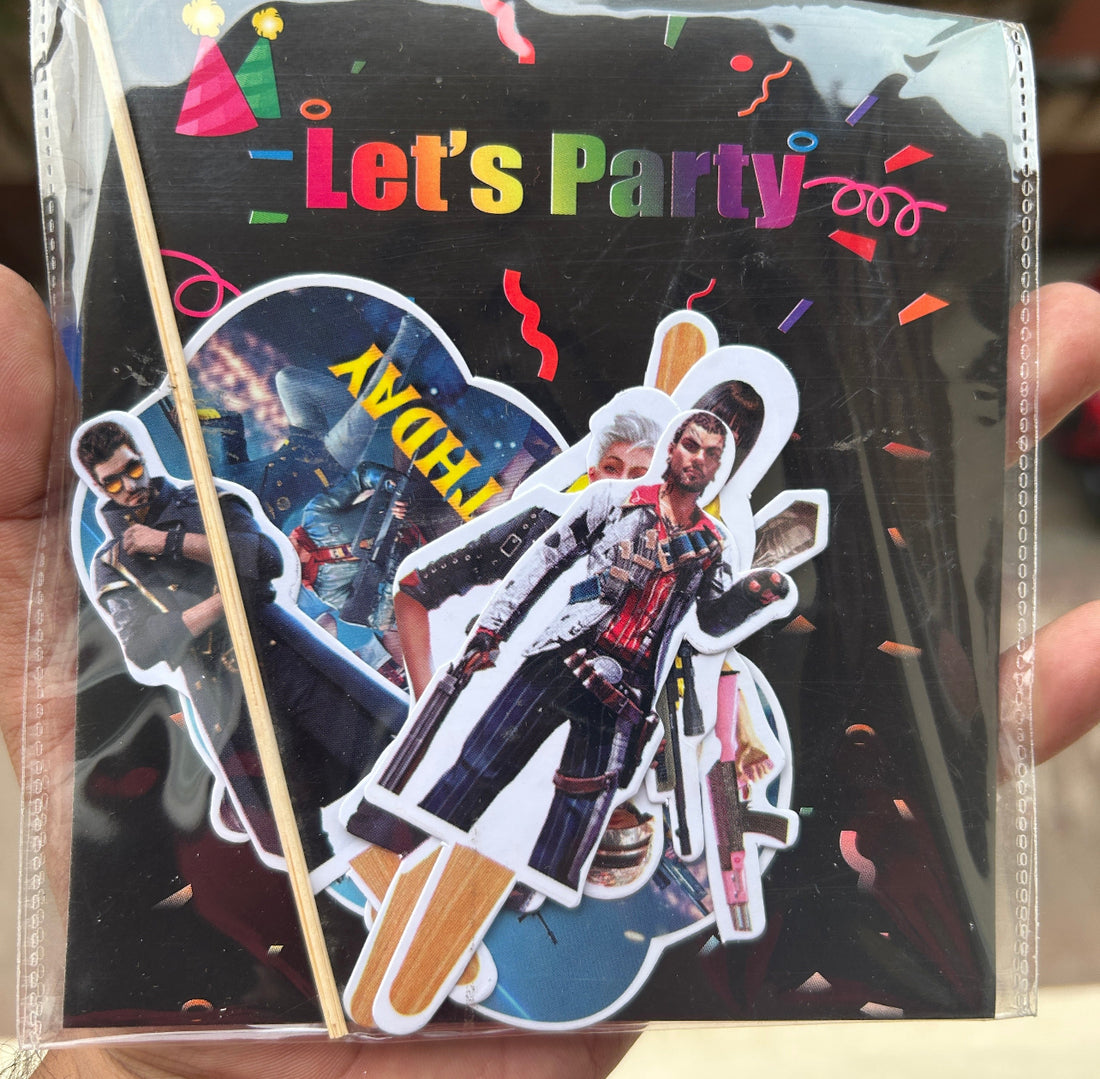 Paper Theme Cake Topper