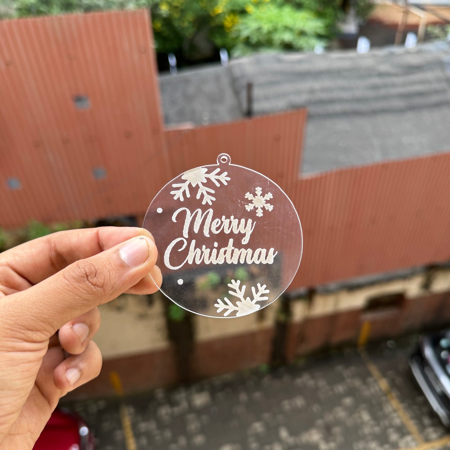 Christmas Ornament Acrylic Tag (10 pc)