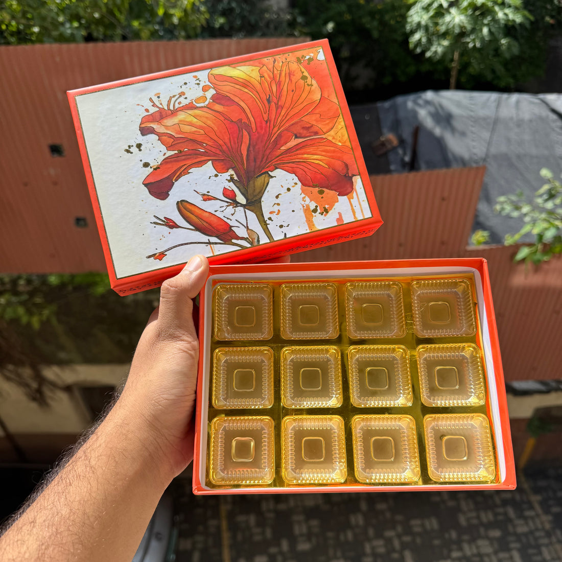 Rigid Top Bottom Box (12 cavity size) - 1pc | Kesari