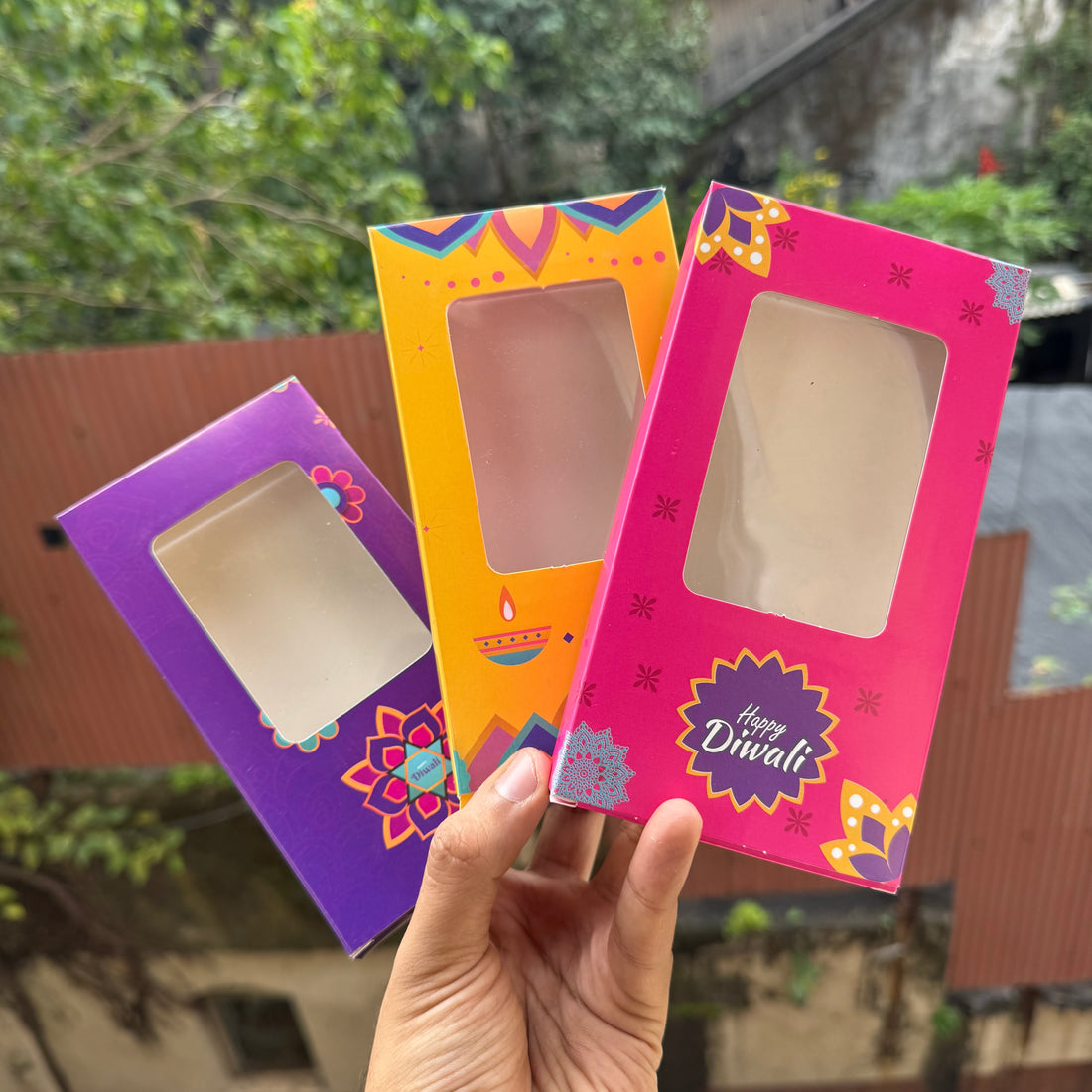 Diwali Bar Box | Candle Box (10pc Assorted) ~ Bright Edit