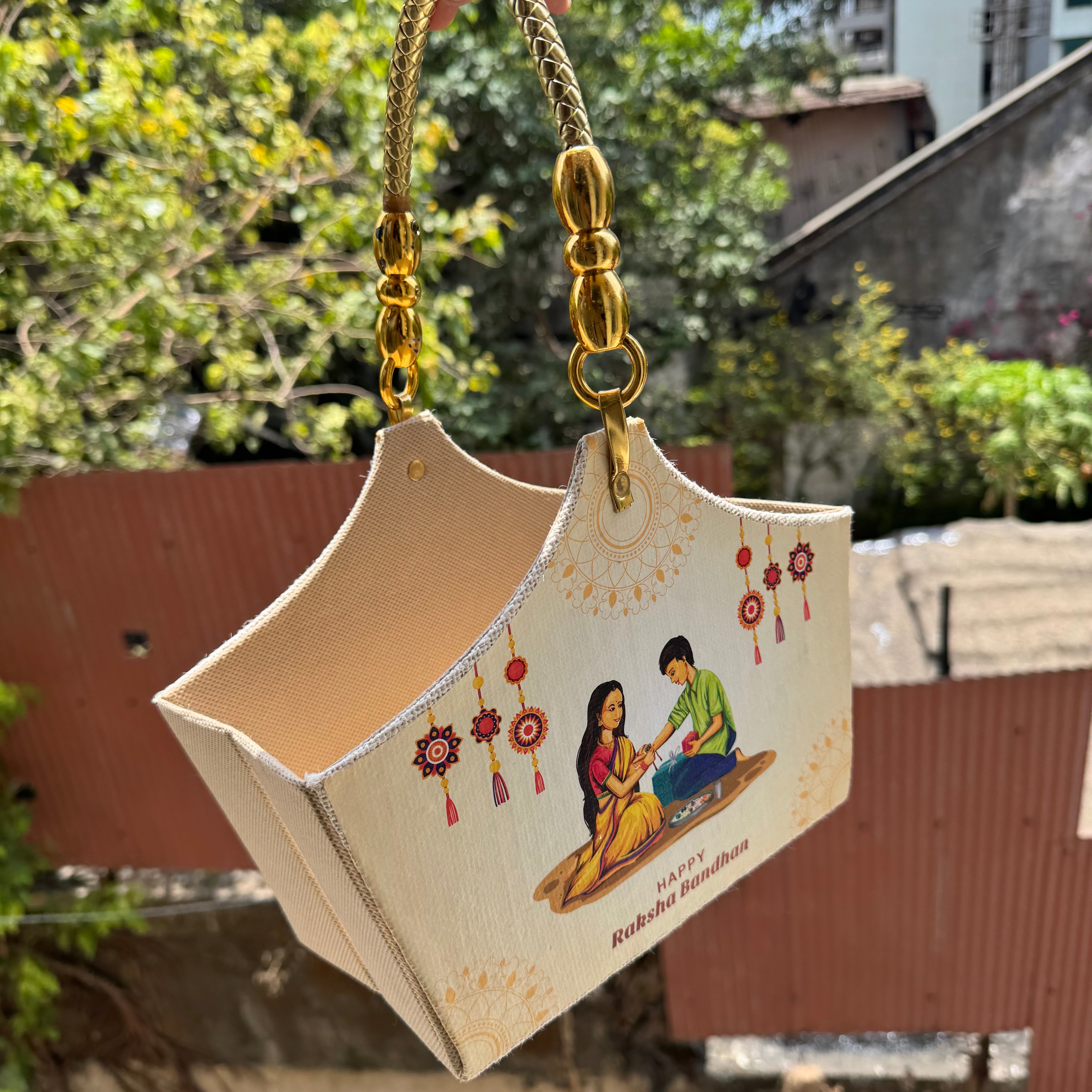Collapsible Rakhi Basket For Hampers 1pc
