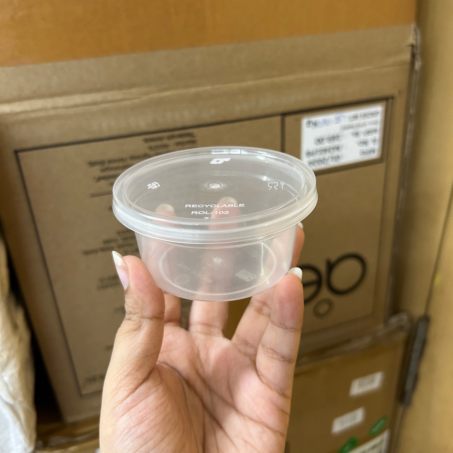 100Ml Dip / Sauce Box With Lid 50pc pack