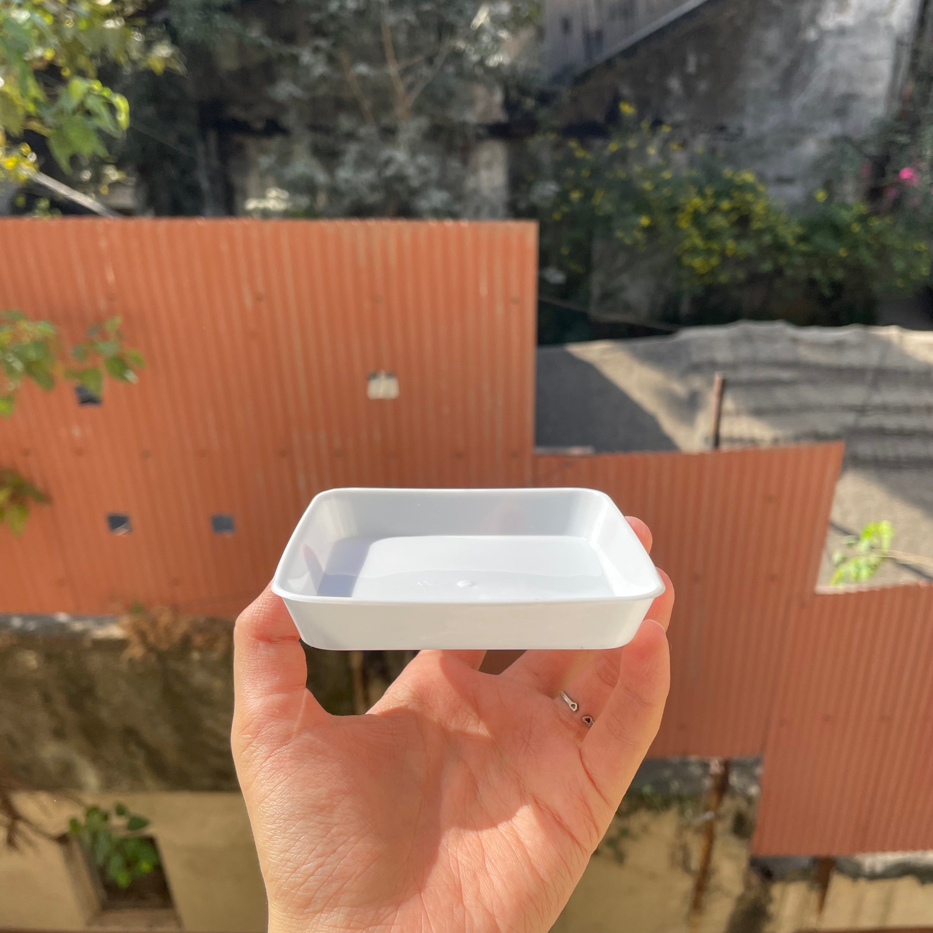 Square Pastry Tray White (10pc)