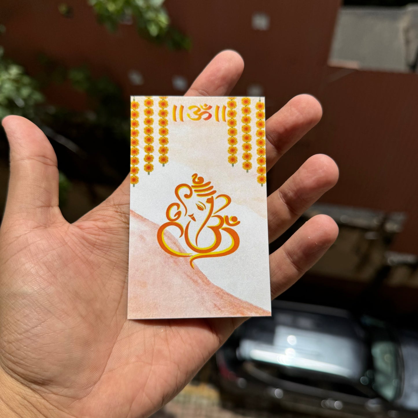Ganpati Cards Big (10pc)