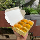 Kohinoor Collection 6Cavity Box For Chocolates / Brownies / Truffles / Candles and More with Gold Foiling Detailing (10pc) WITH Cavity