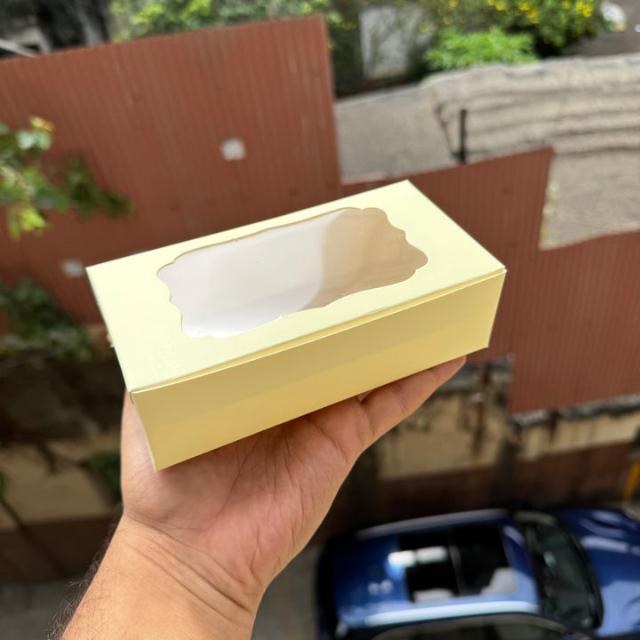 Pastel Lemon Yellow 2 Brownie Box (10pc)