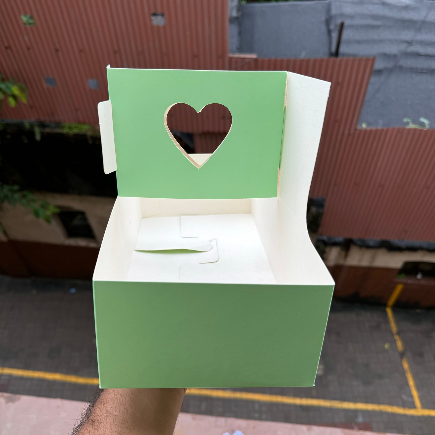 Heart Handle Hamper Box