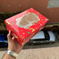 6 Cupcake Box Red Christmas (10 pc)