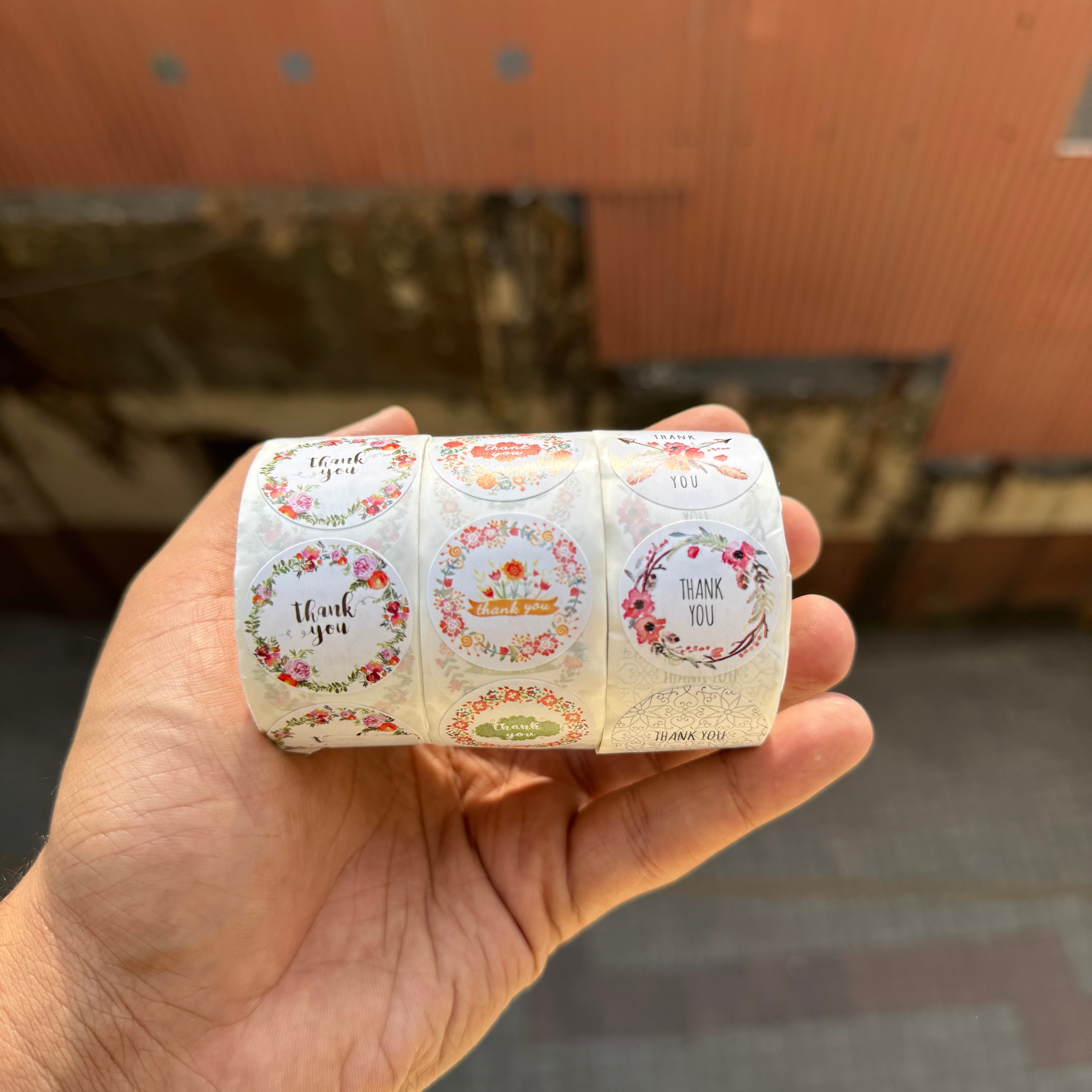 Thank You Sticker Sheet Roll (300 stickers)