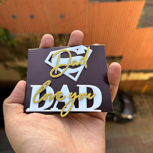 Father’s Day Double Acrylic Charm (1pc)