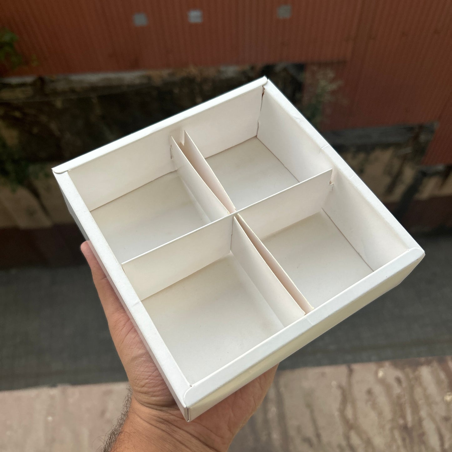 Gold Partition Brownie Box