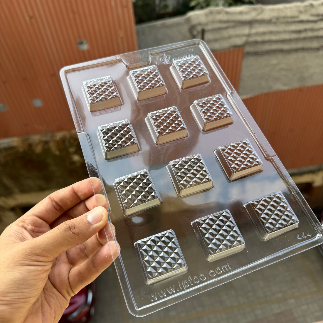 Geometric Square Chocolate PVC Mould Eid