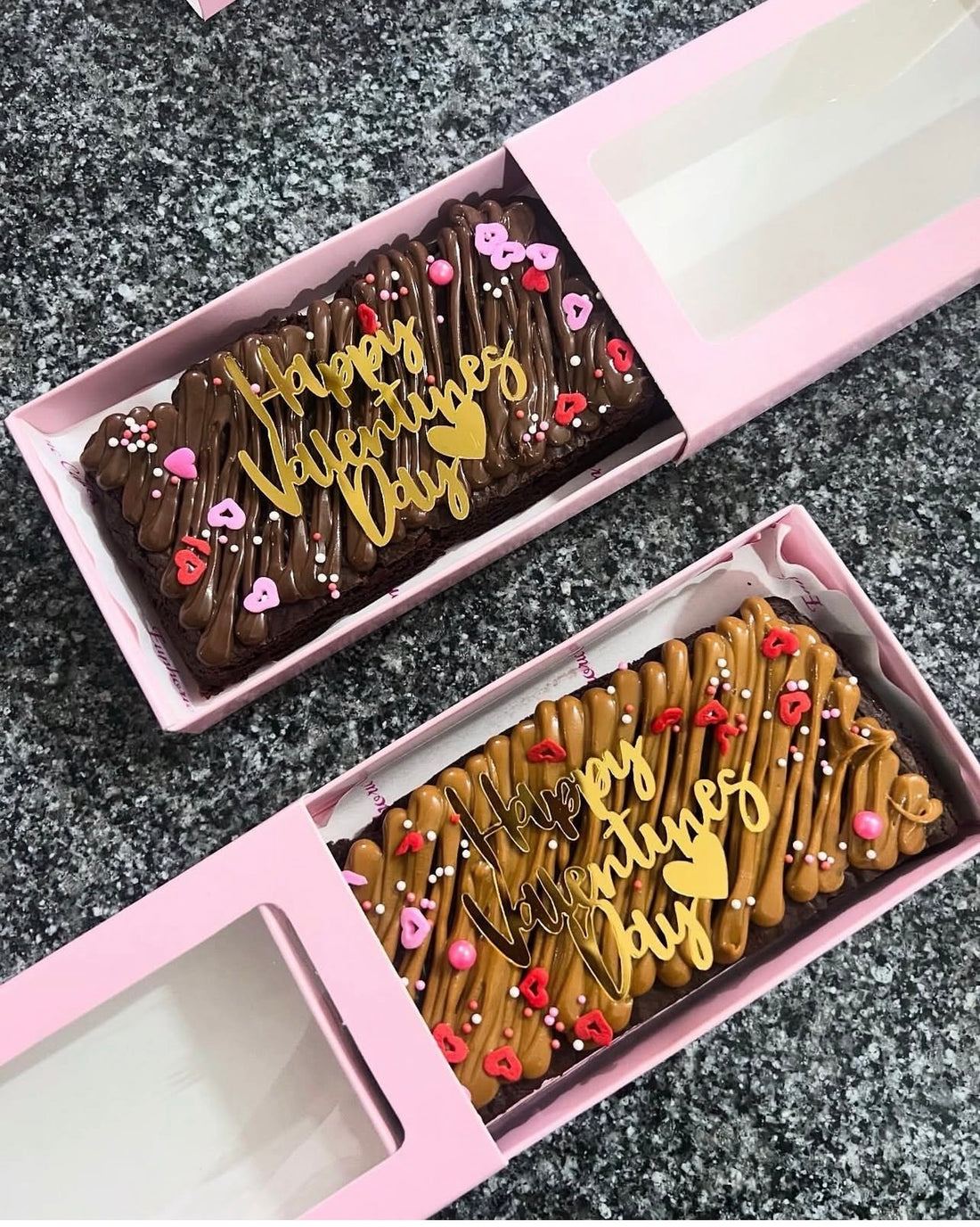 Valentines Day Brownie Bar Slab Box (10pc)