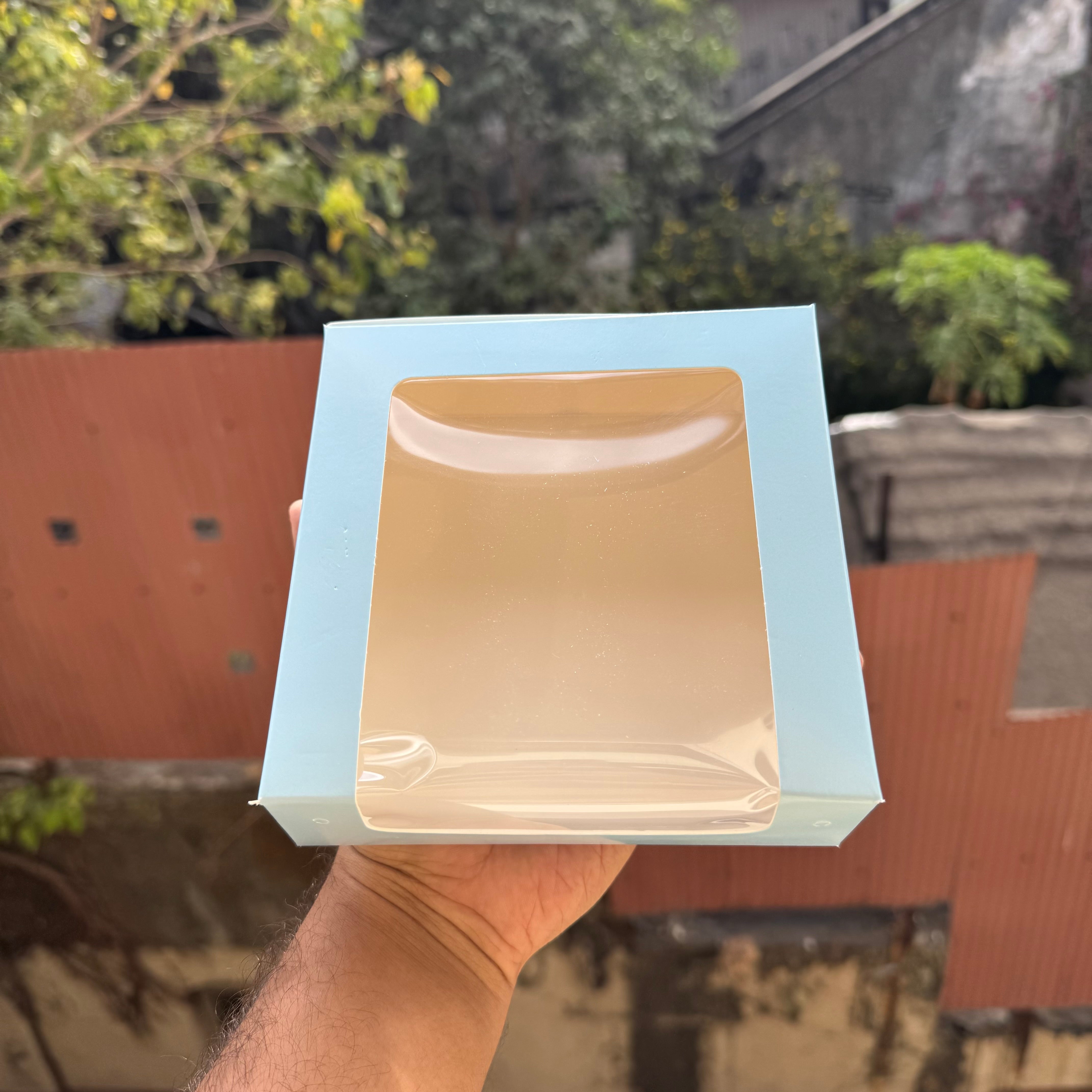 4 Brownie L Shape Window Box Blue (10pc)