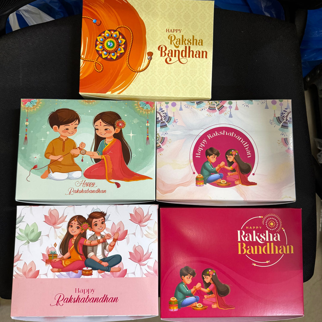 Rakhi 12 Cavity Chocolate Box (With Cavity) - 10 pc Set • 12Cavity Size