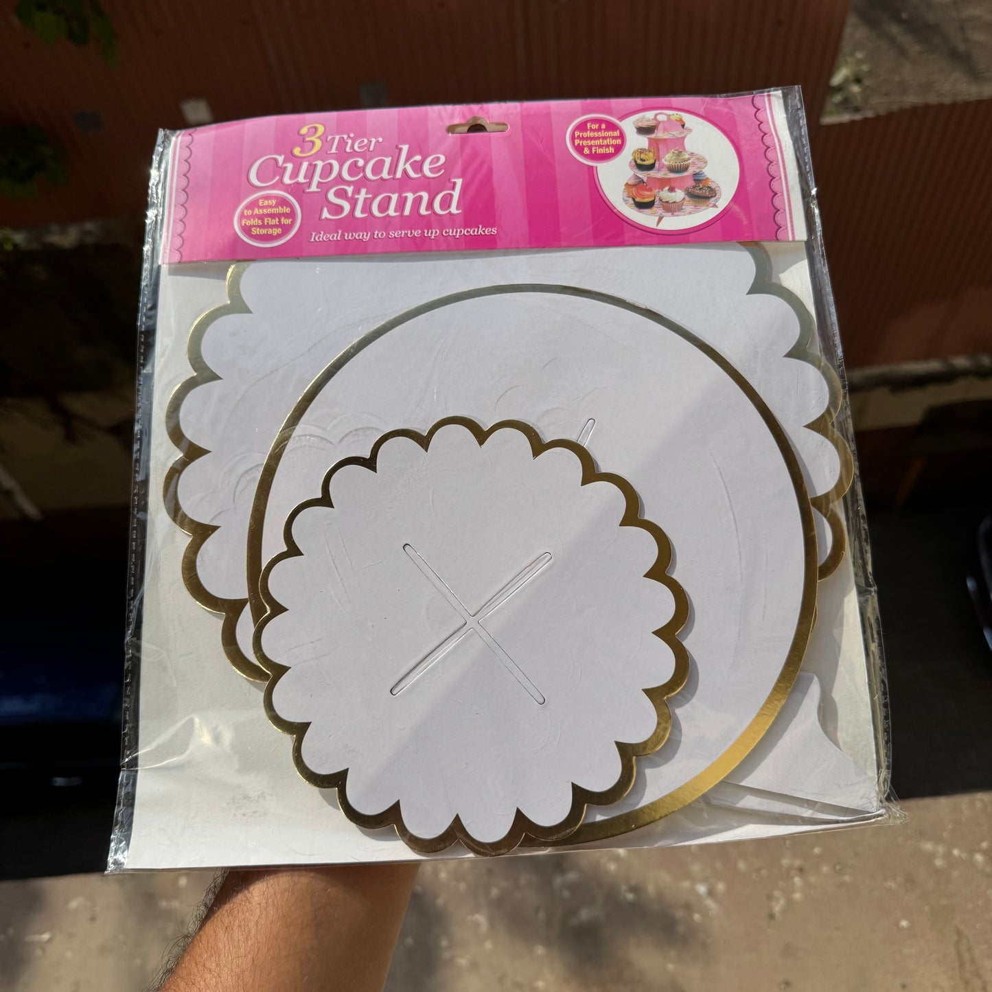 3 Tier Cupcake Stand White