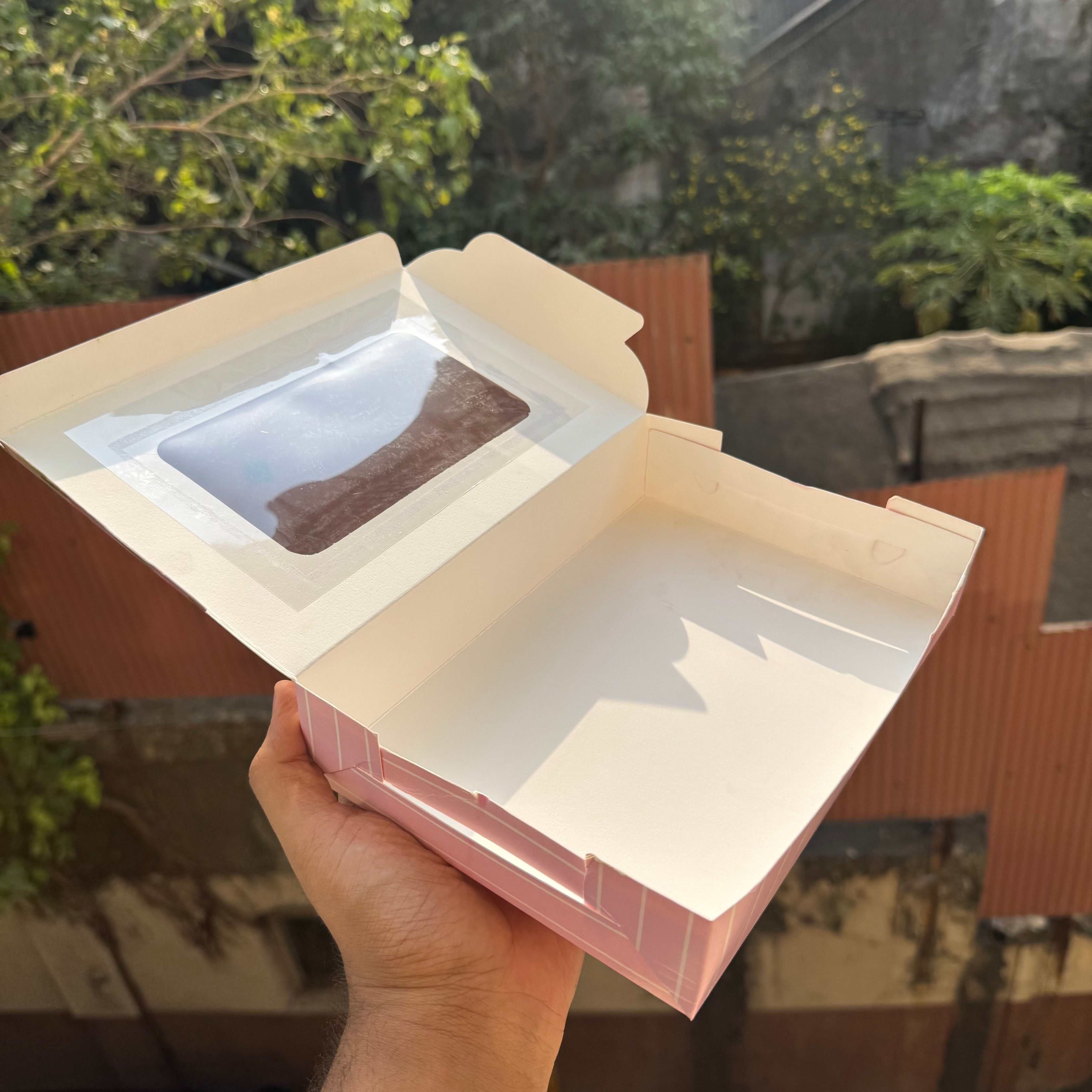 Floral Six Brownie Box (10pc) • Pink Bloom