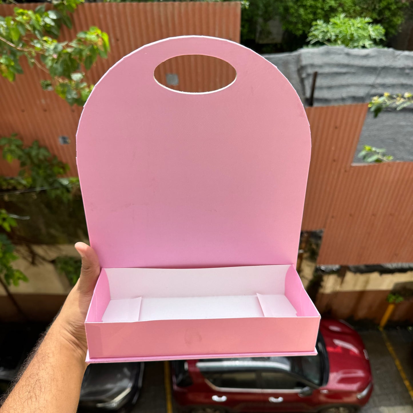 Collapsible Hamper Stand Pink