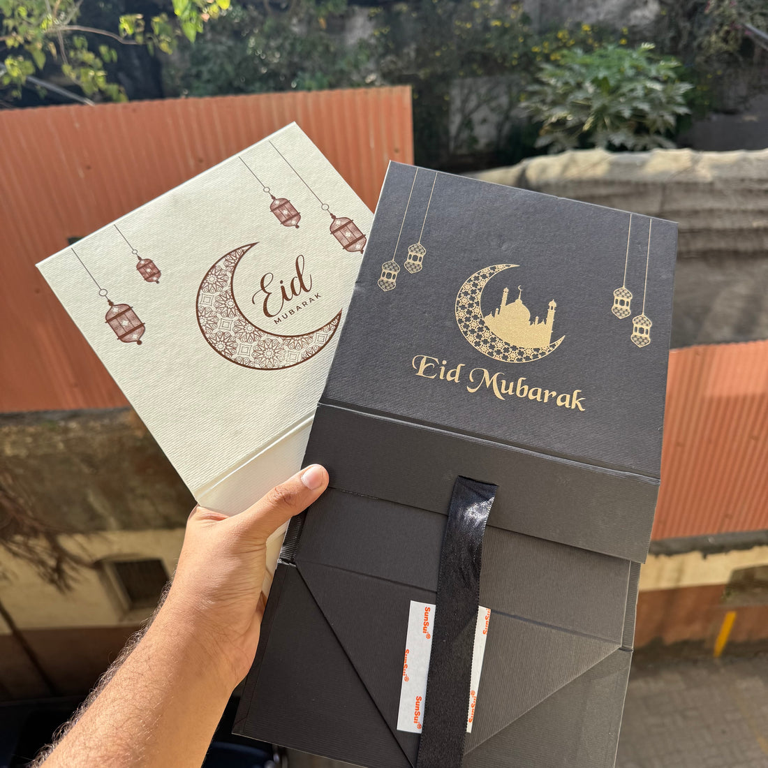 Eid Collapsible Trunk Ribbon Box 1pc