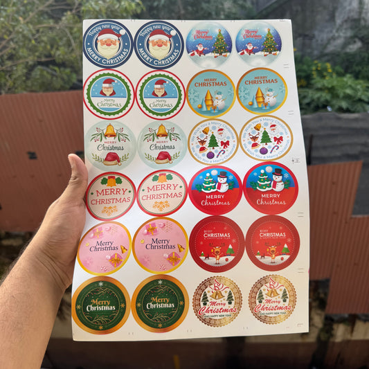Christmas Sticker Sheet (24pc)