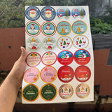 Christmas Sticker Sheet (24pc)