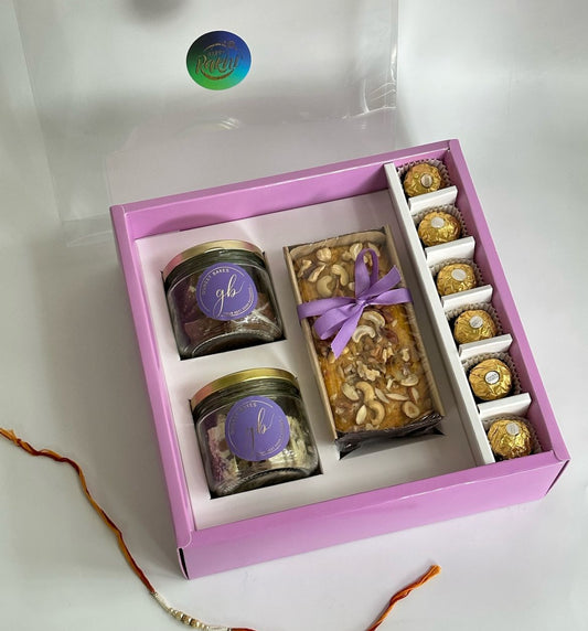 Hamper Box With Compartment Lilac (10pc)