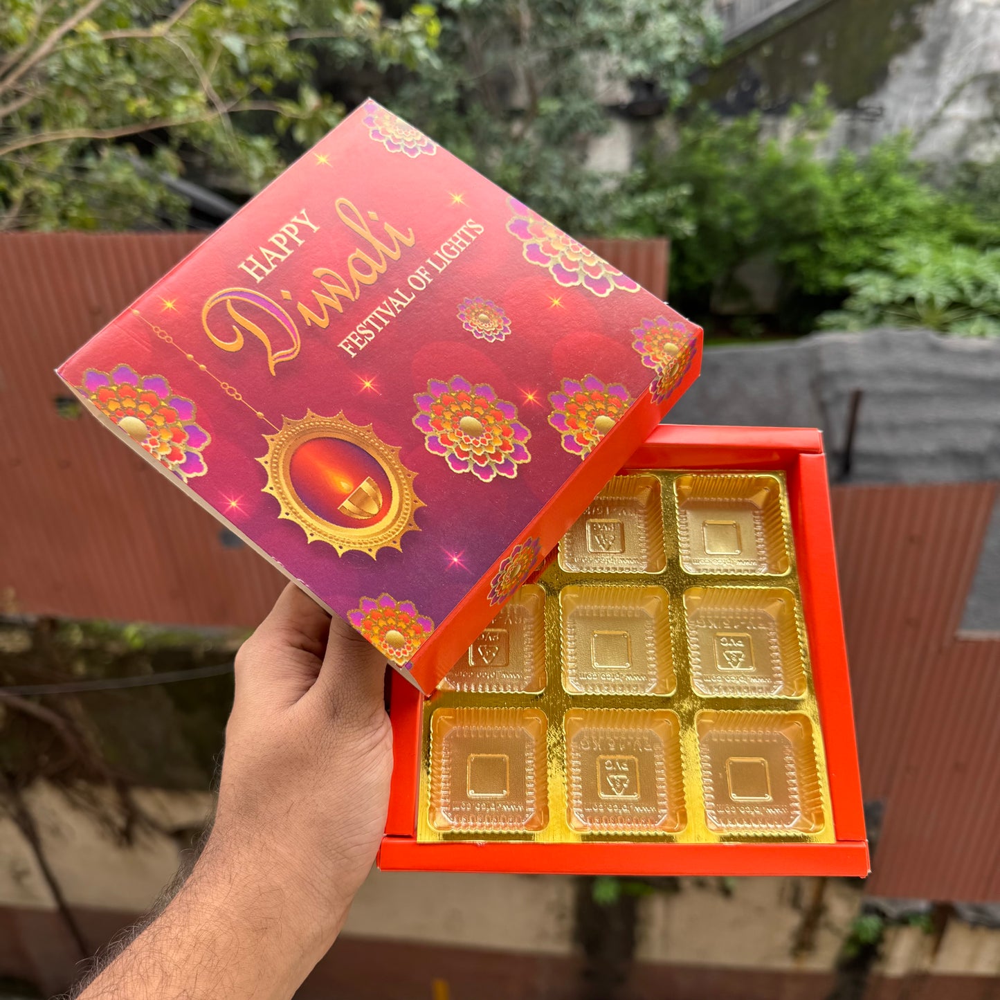 Diwali Chocolate Box 9 Cavity (10pcs)