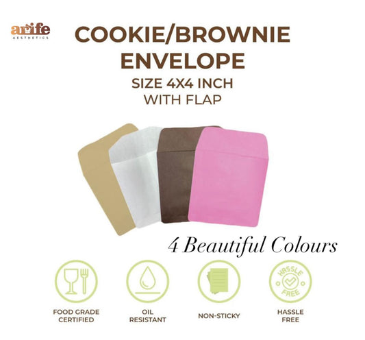 Cookie / Brownie Envelopes Pouches 10pcs