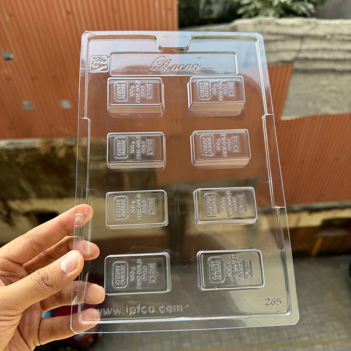 Gold Bar Chocolate PVC Mould Eid