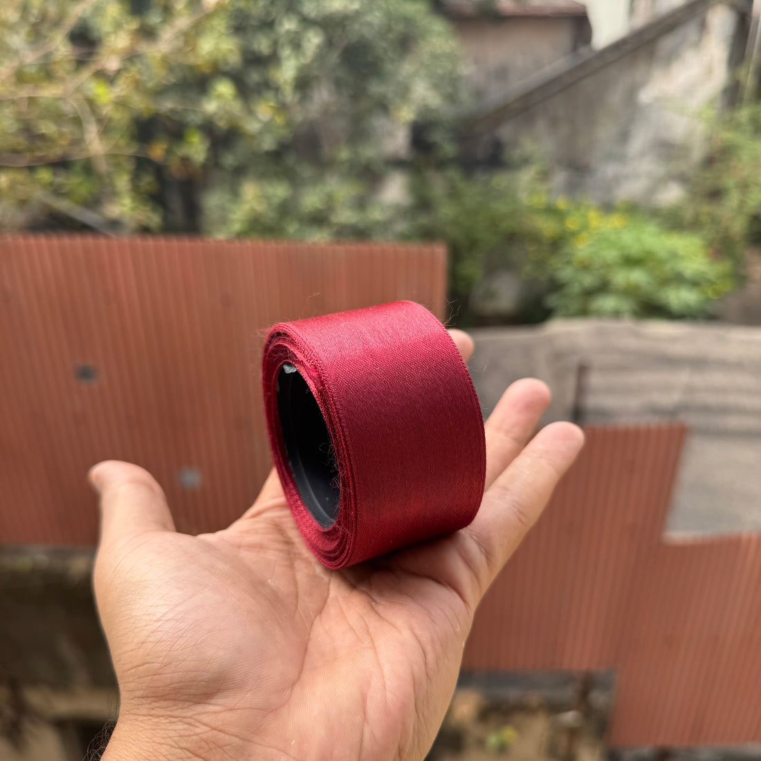 Maroon Thick Satin Ribbon