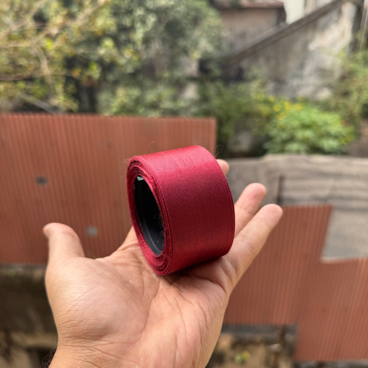 Maroon Thick Satin Ribbon