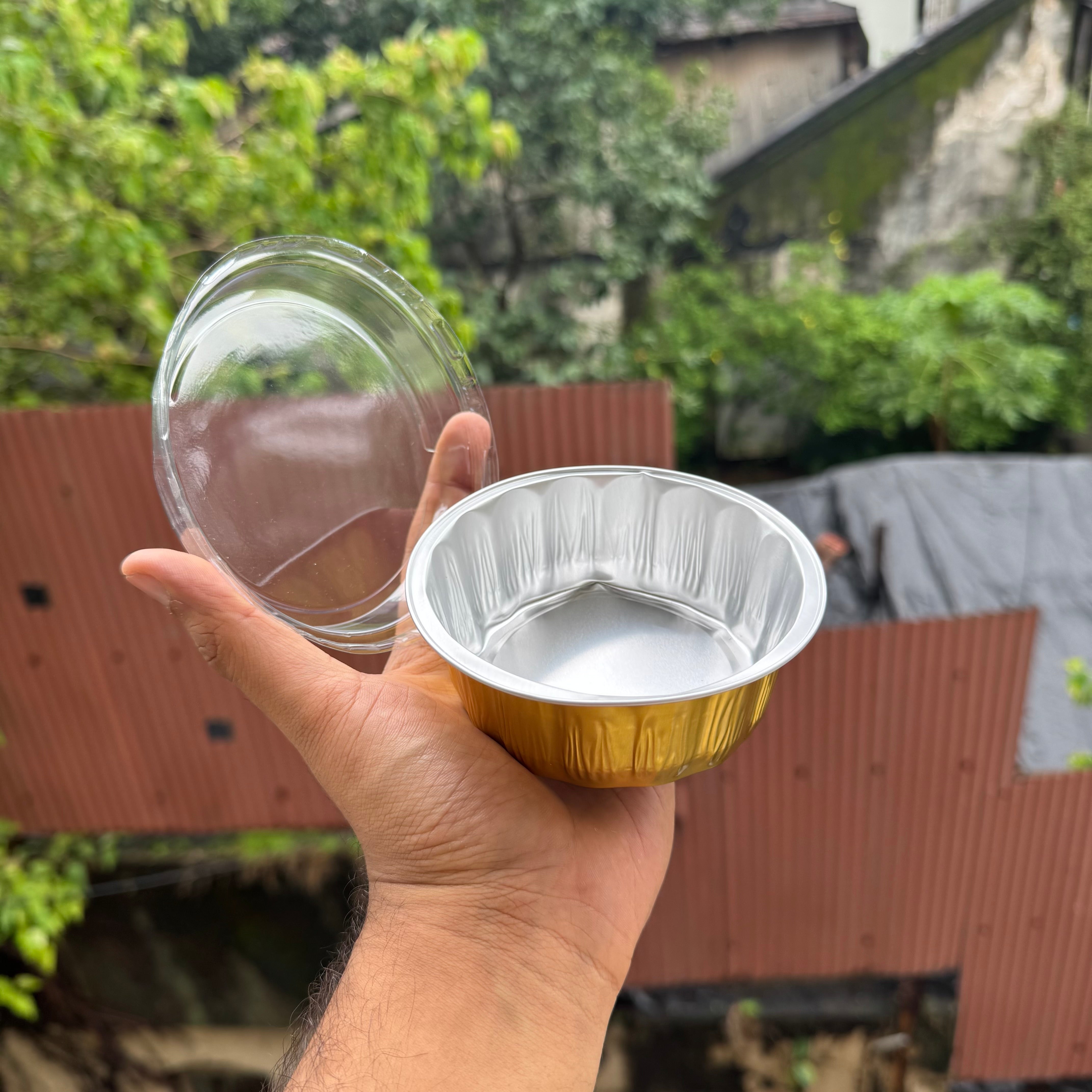 Round Foil Bakeable Container Small (10pc)