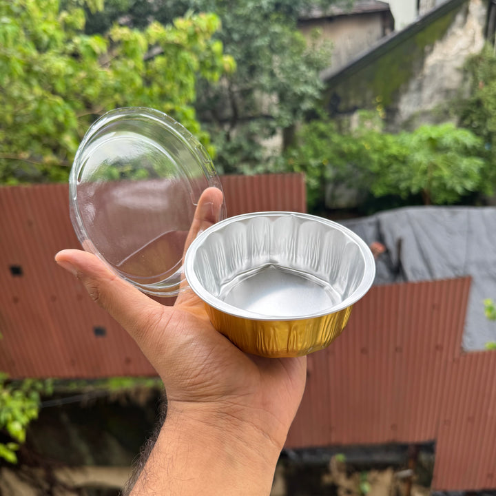 Round Foil Bakeable Container Small (10pc)