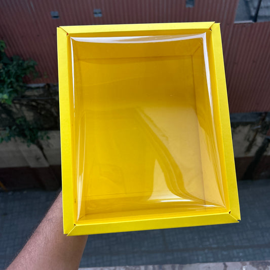 Yellow Hamper Box With Lid