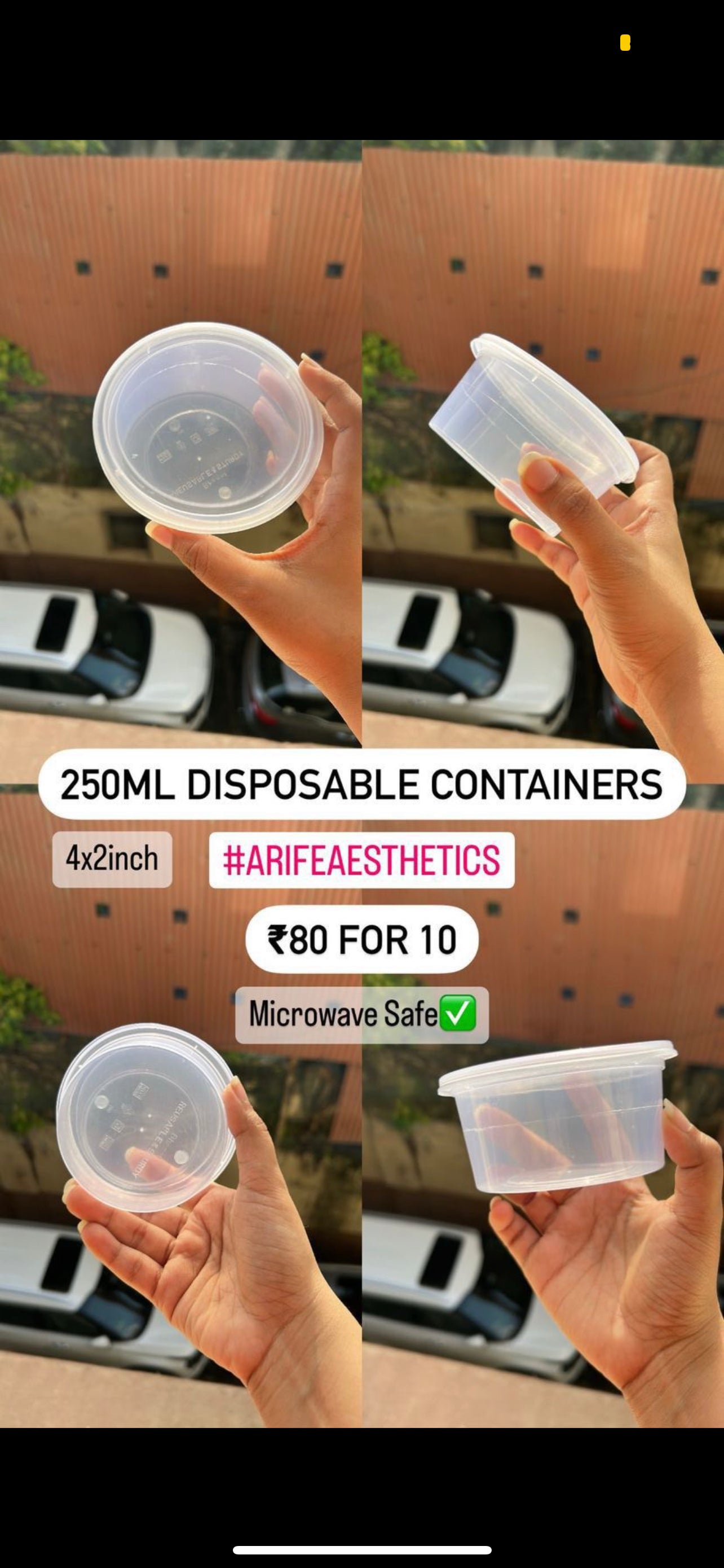 Disposable Containers (10 pc)