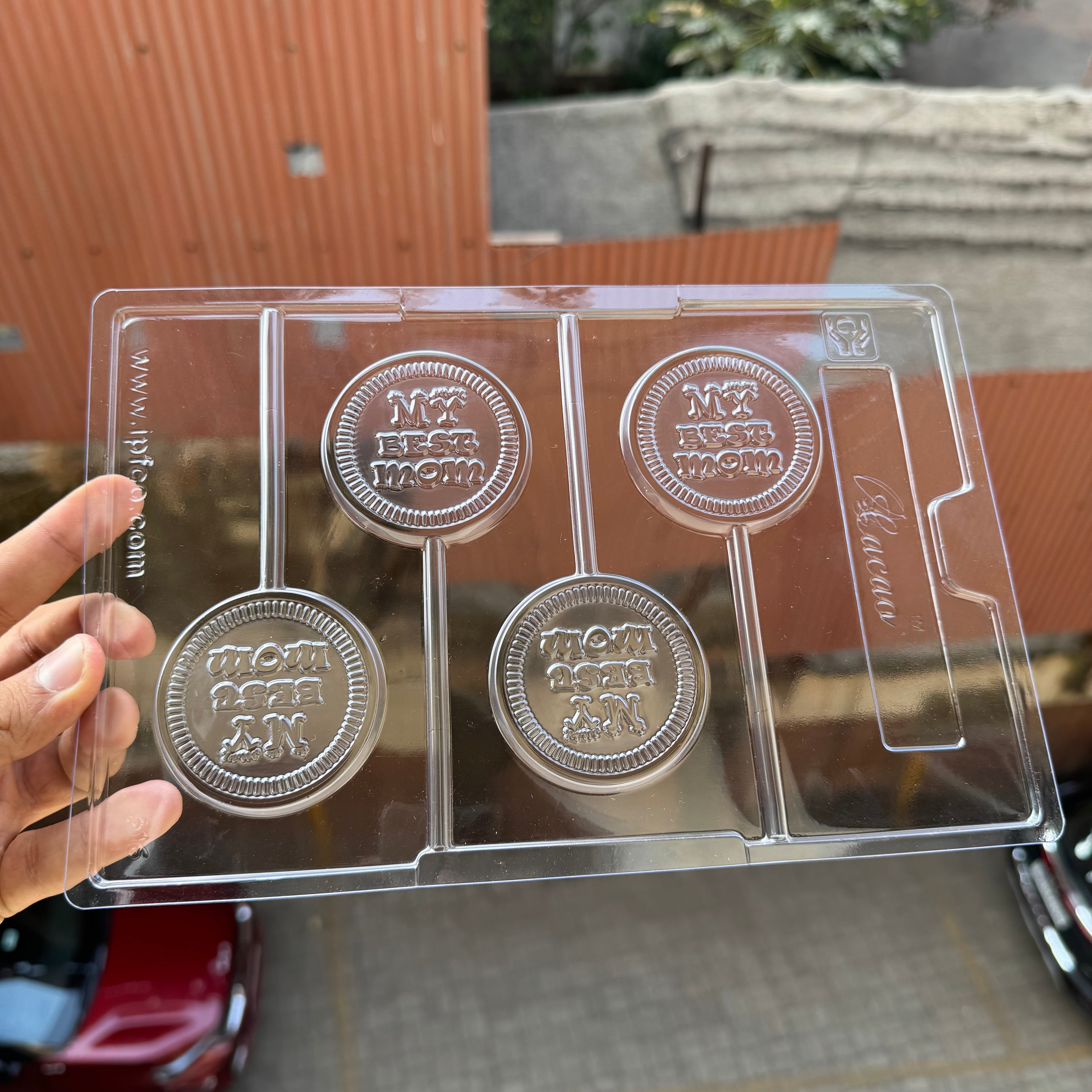 Best Mom Lollipop Chocolate PVC Mould