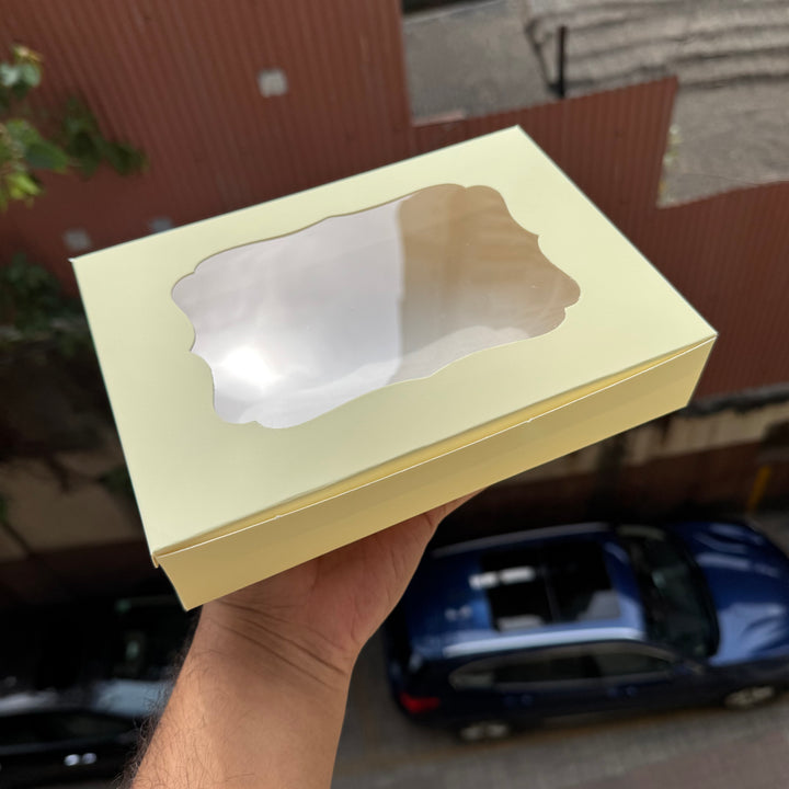 Pastel Lemon Yellow 6 Brownie Box (10pc)