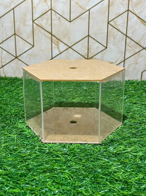 10inch Hexagon Acrylic Cake Spacer